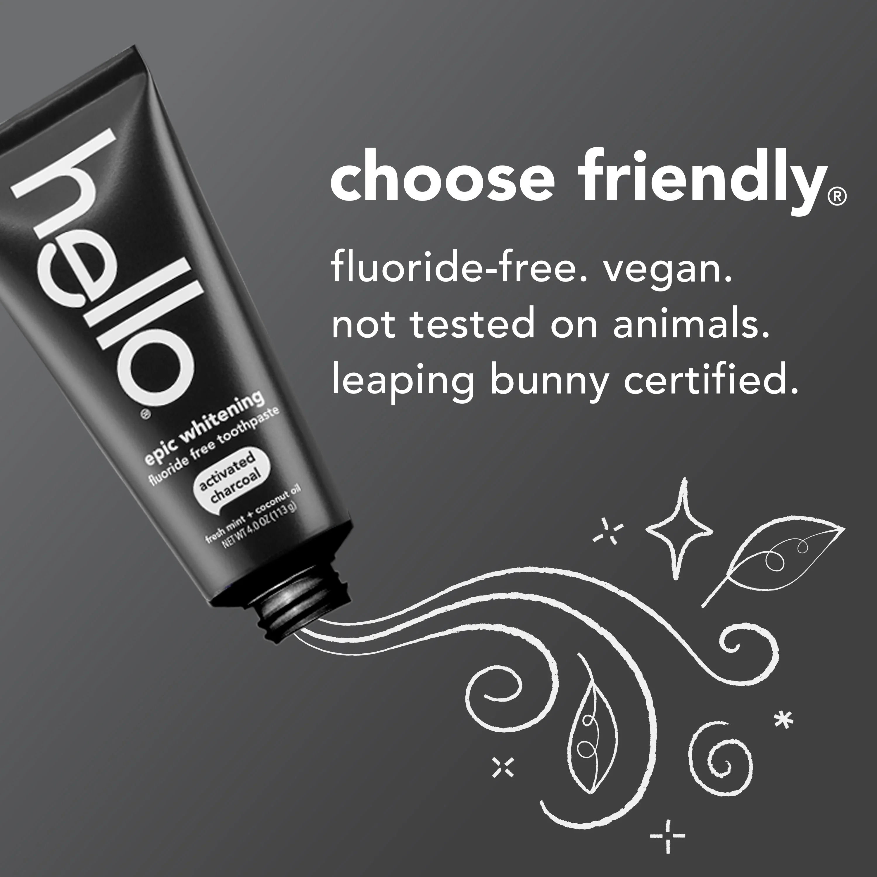 hello epic whitening charcoal toothpaste twin pack - Image 5