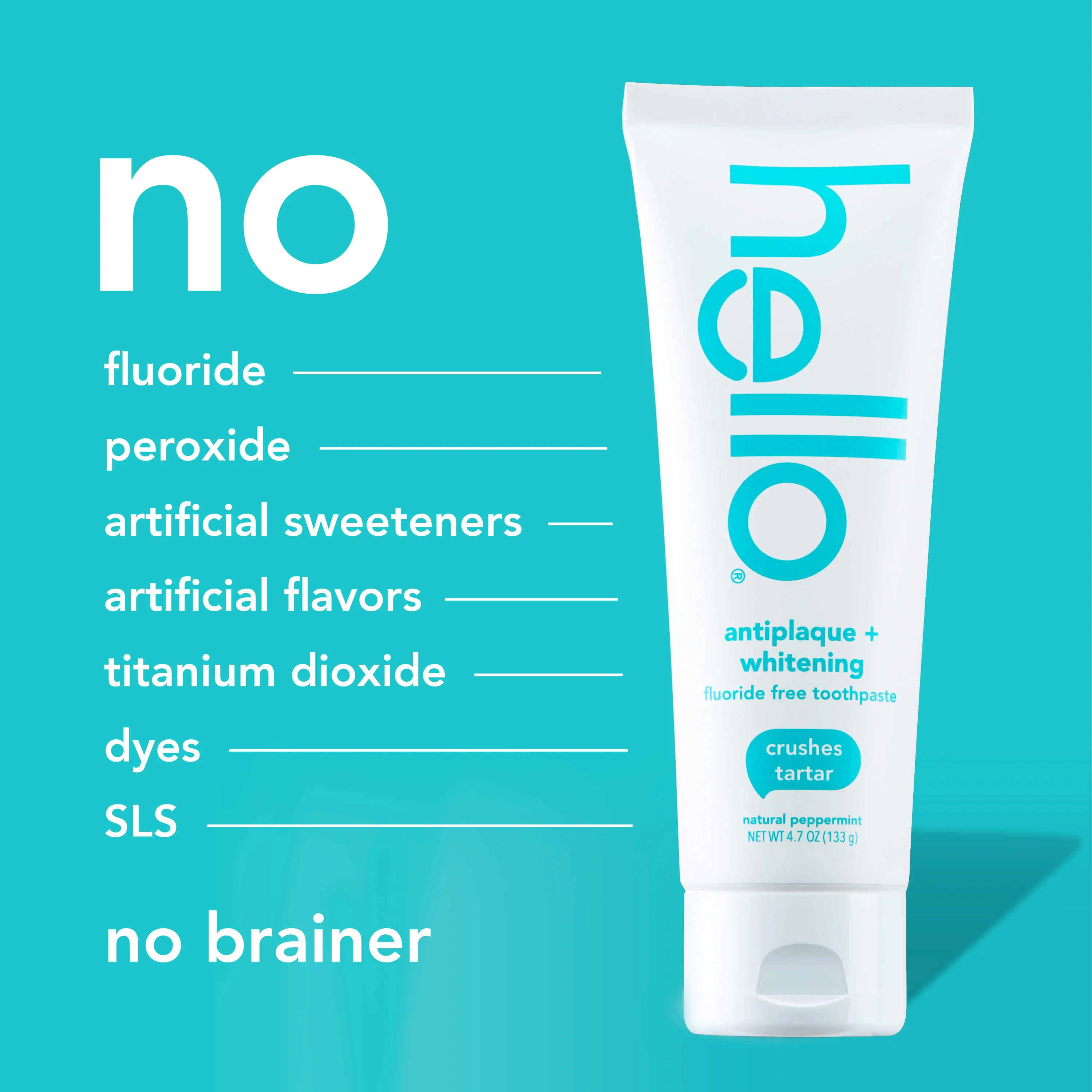 hello antiplaque + whitening fluoride free toothpaste twin pack - Image 7
