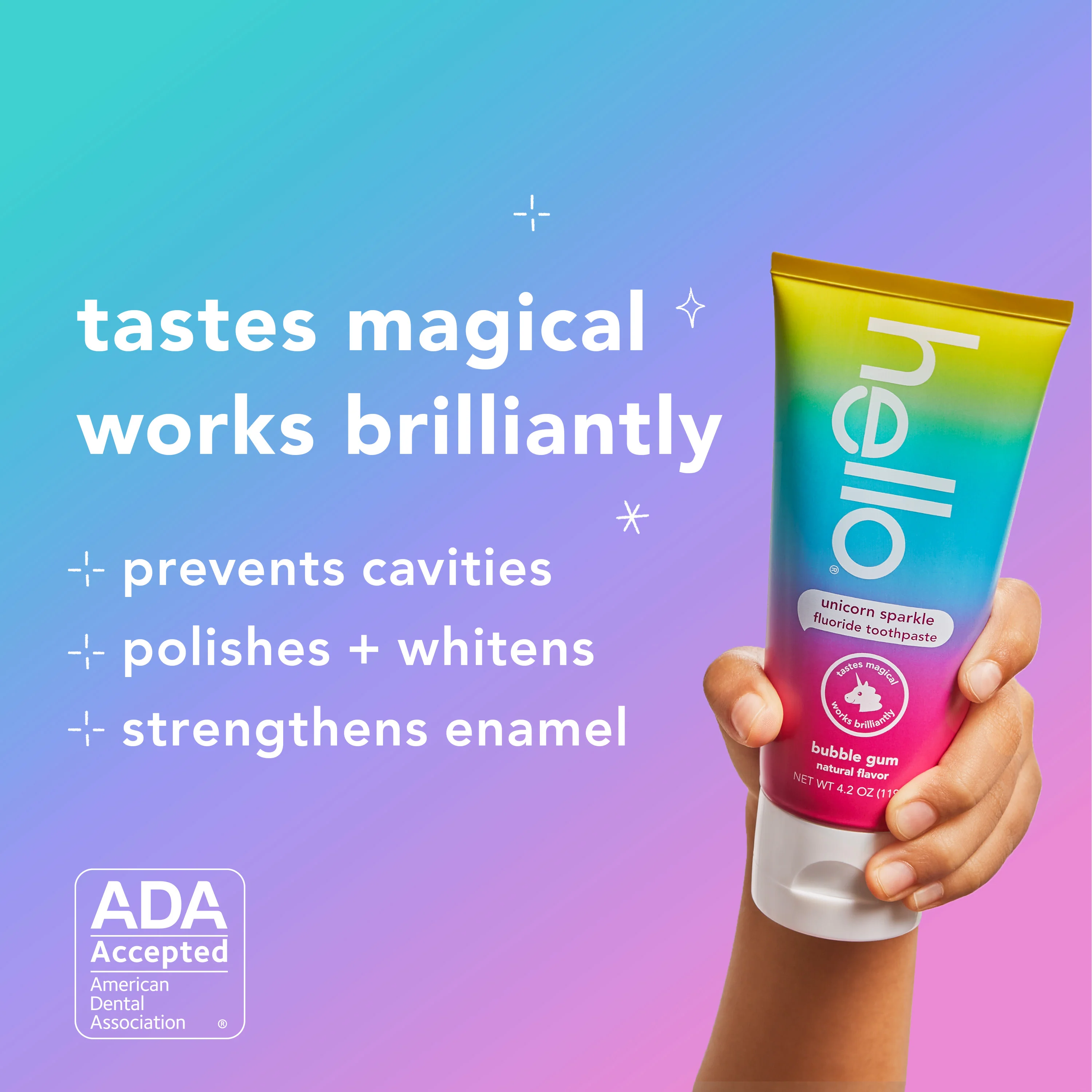 hello kids unicorn sparkle fluoride toothpaste - Image 5
