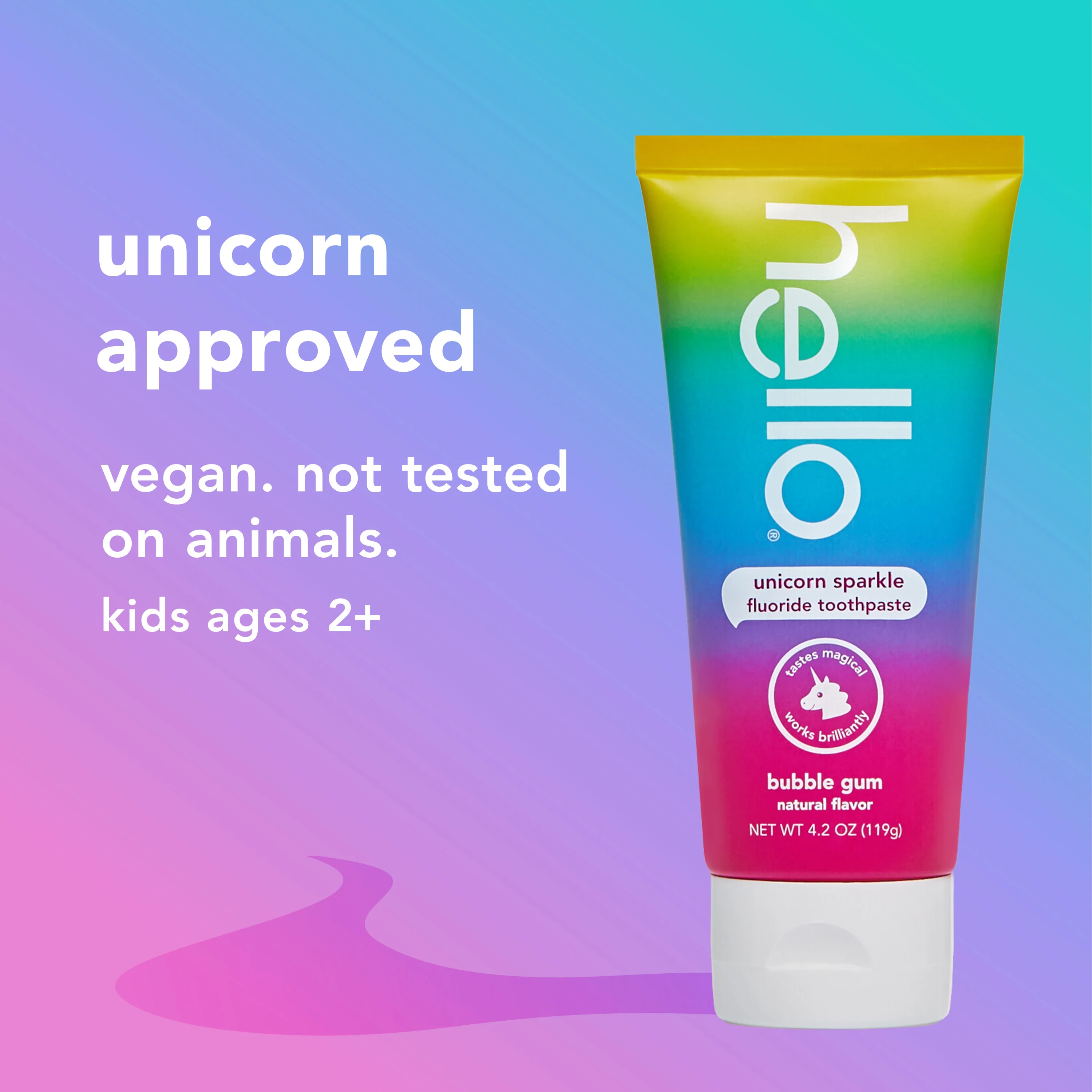 hello kids unicorn sparkle fluoride toothpaste - Image 6