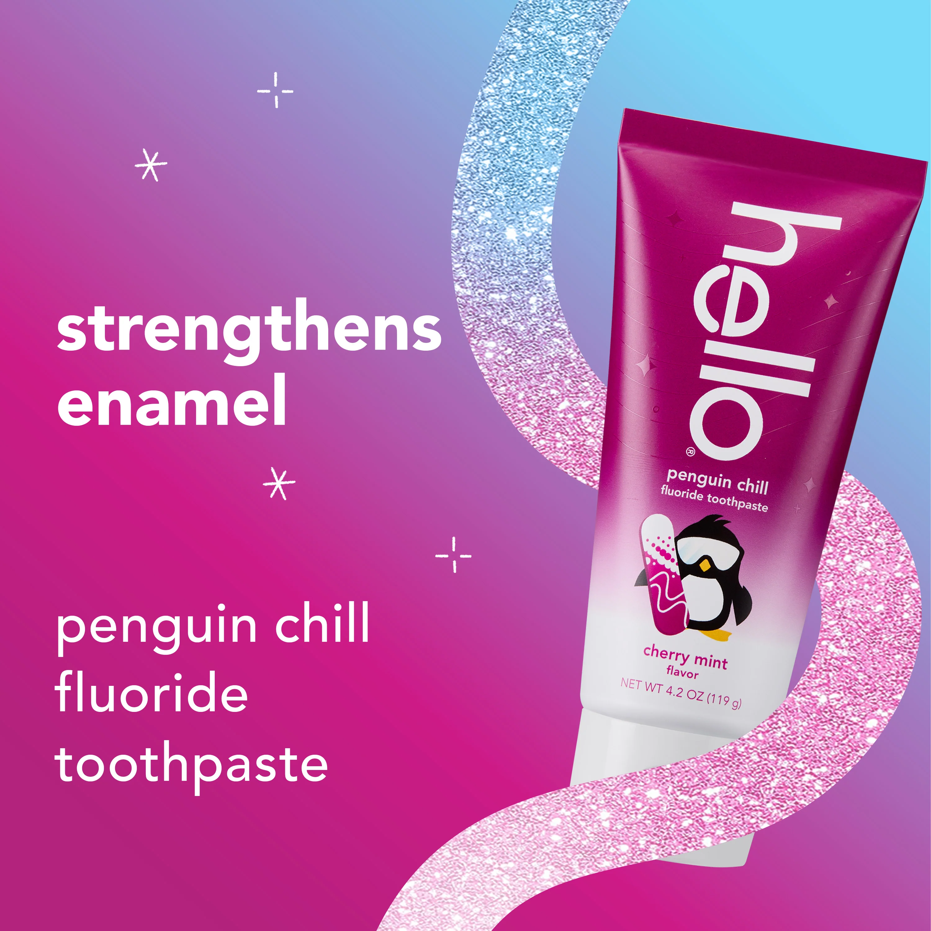 hello kids cherry mint penguin chill fluoride toothpaste - Image 3