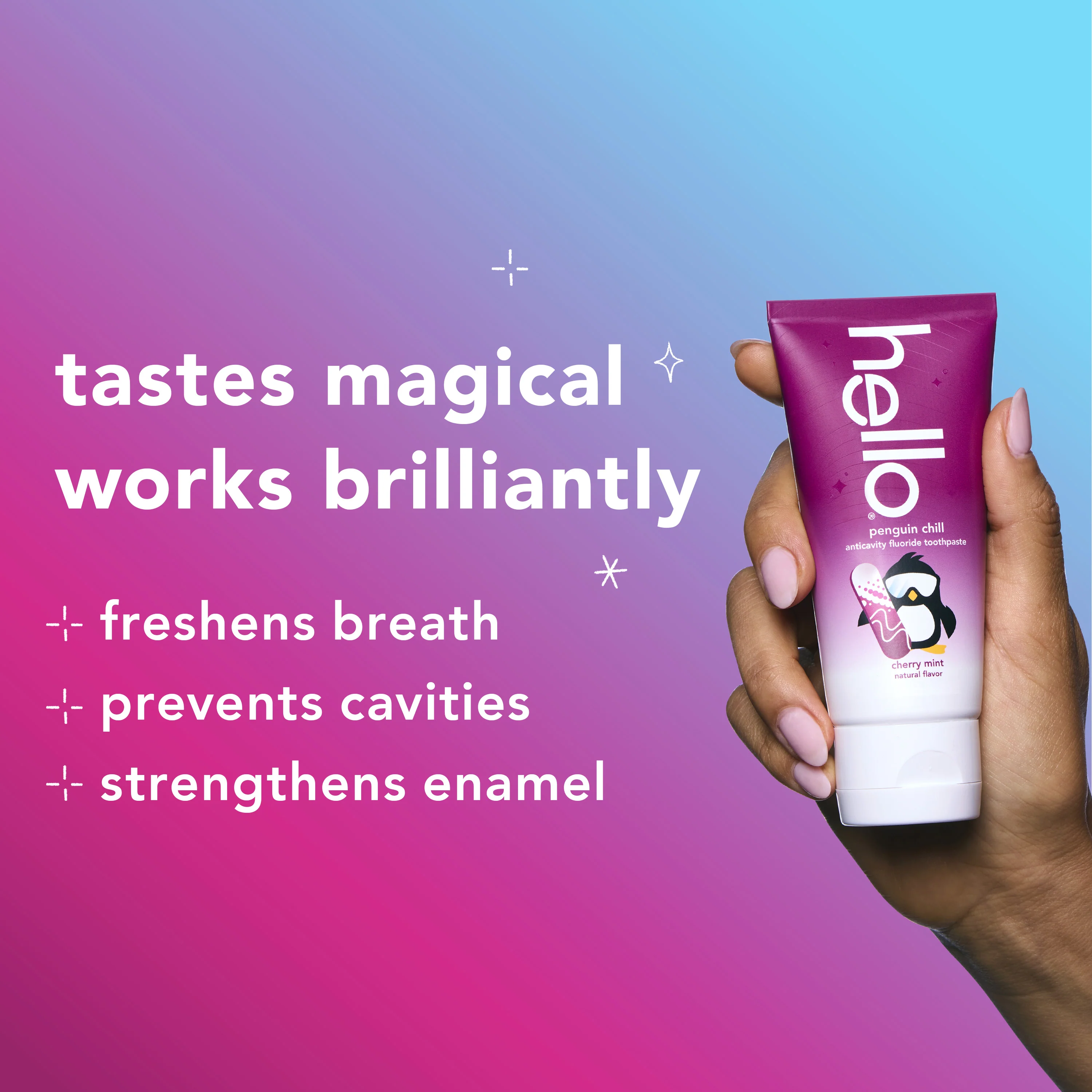 hello kids cherry mint penguin chill fluoride toothpaste - Image 4