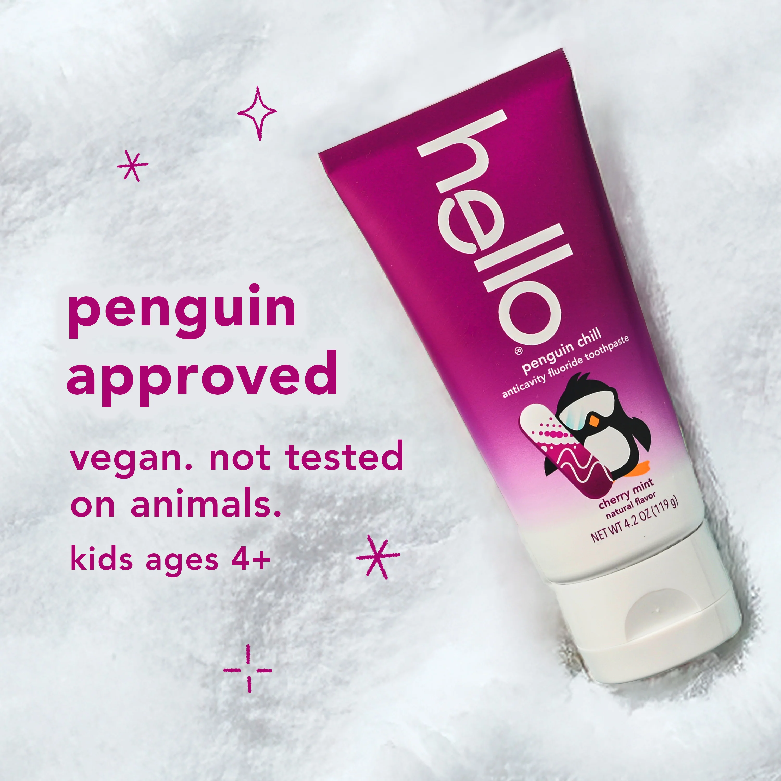 hello kids cherry mint penguin chill fluoride toothpaste - Image 5