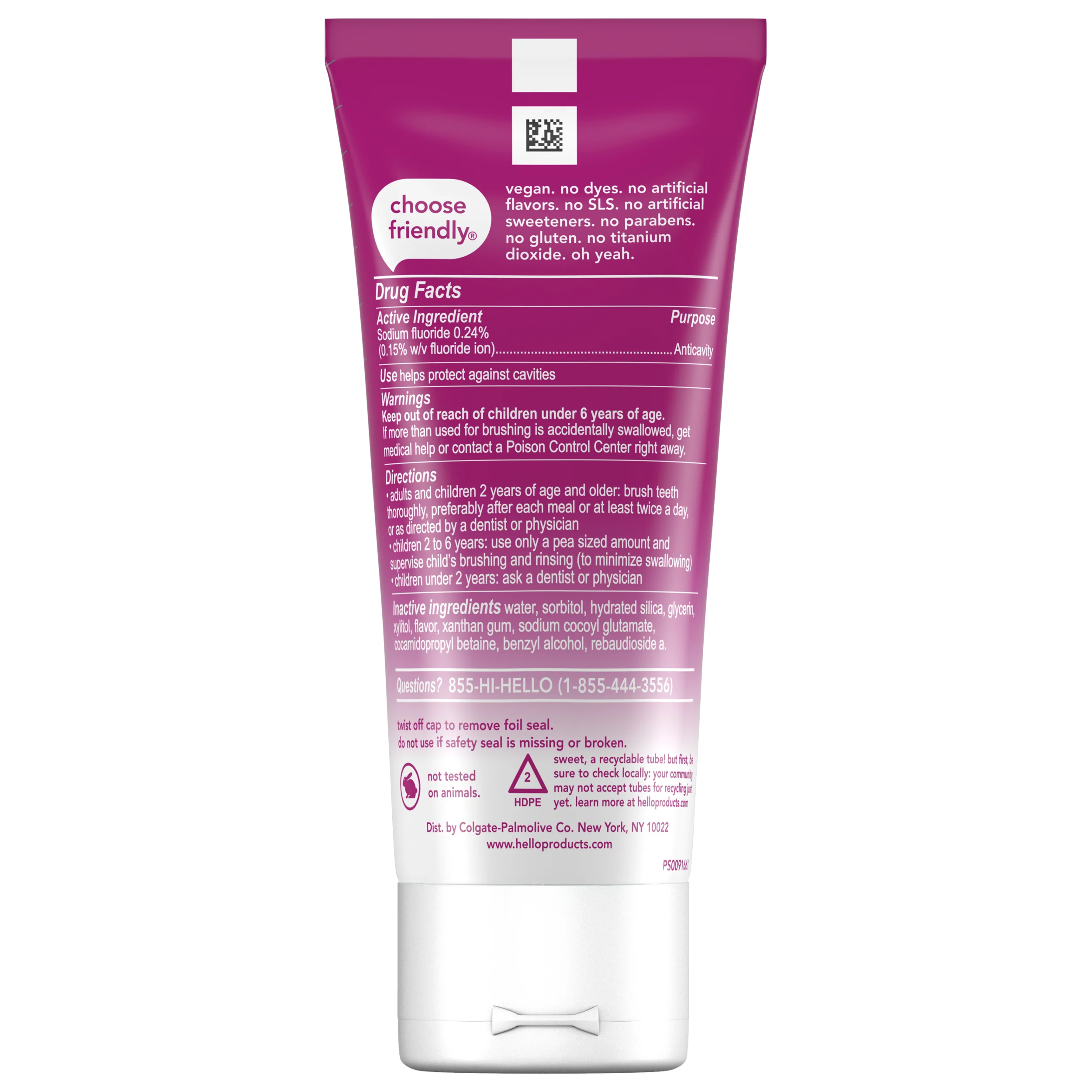 hello kids cherry mint penguin chill fluoride toothpaste - Image 7