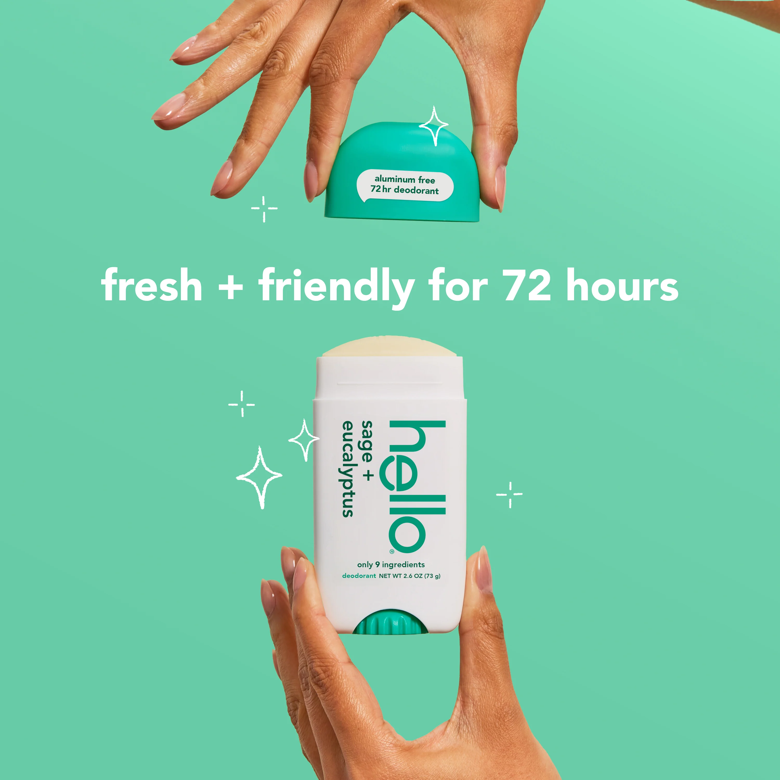 hello sage + eucalyptus aluminum free deodorant with shea butter - Image 4