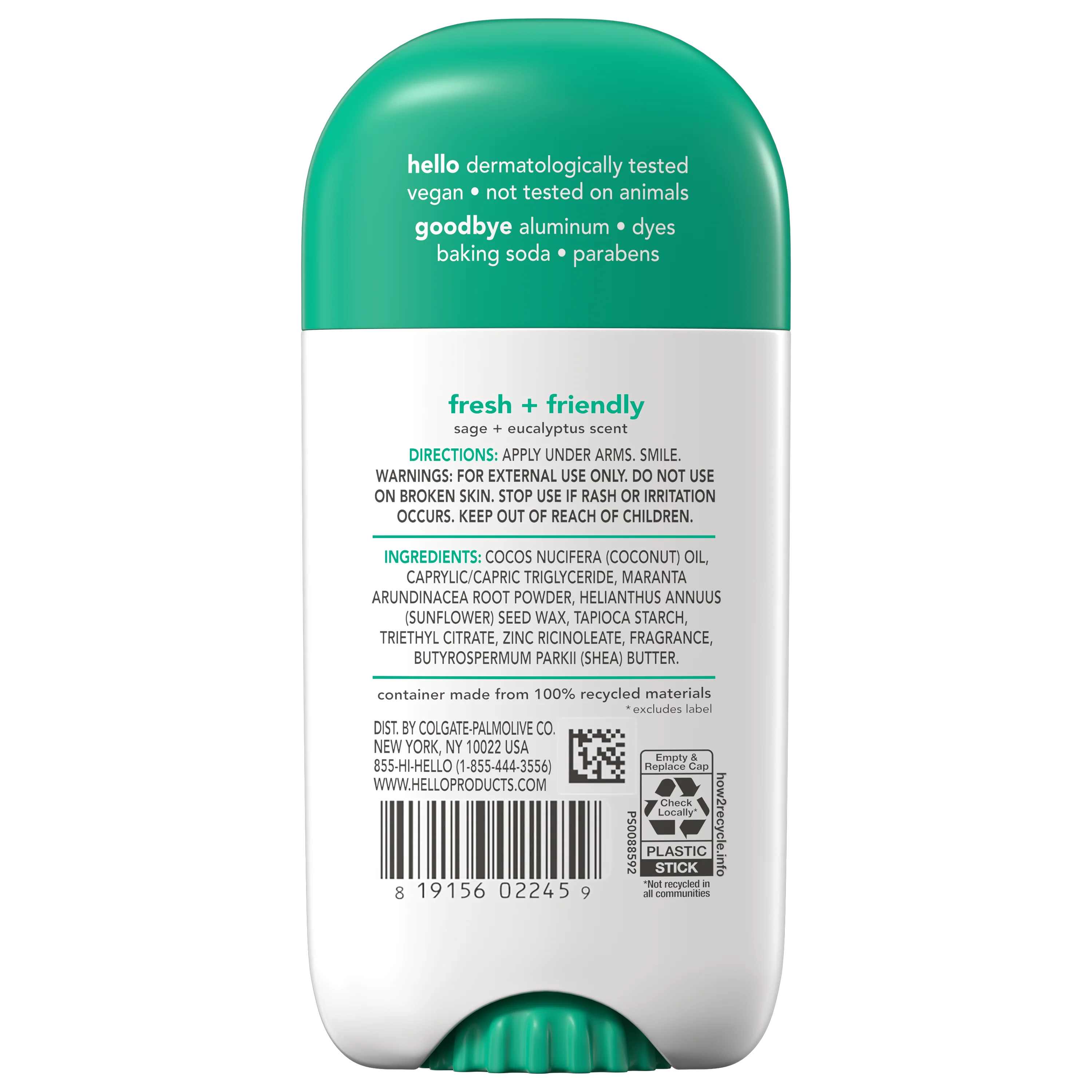 hello sage + eucalyptus aluminum free deodorant with shea butter - Image 8