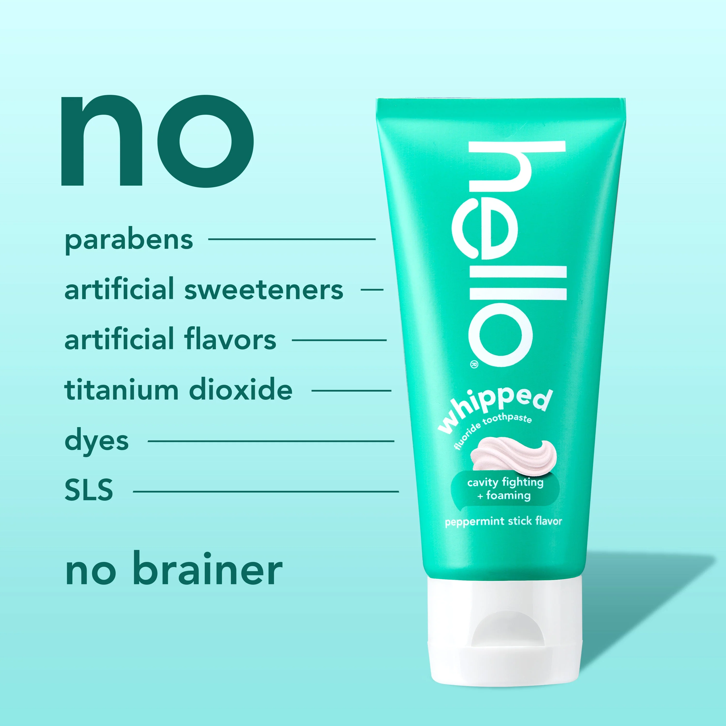 hello whipped peppermint stick fluoride toothpaste - Image 9
