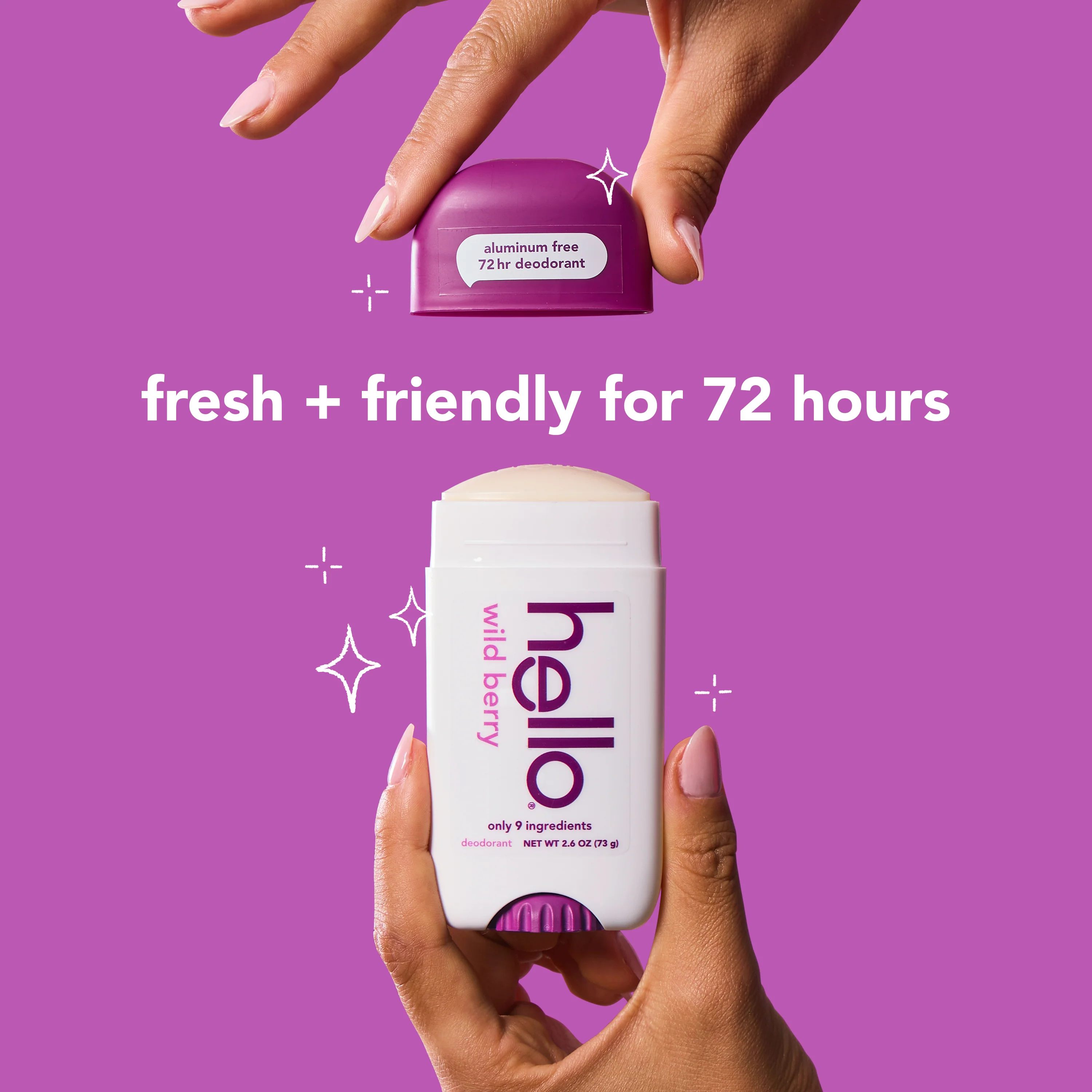 hello wild berry aluminum free deodorant with shea butter - Image 4