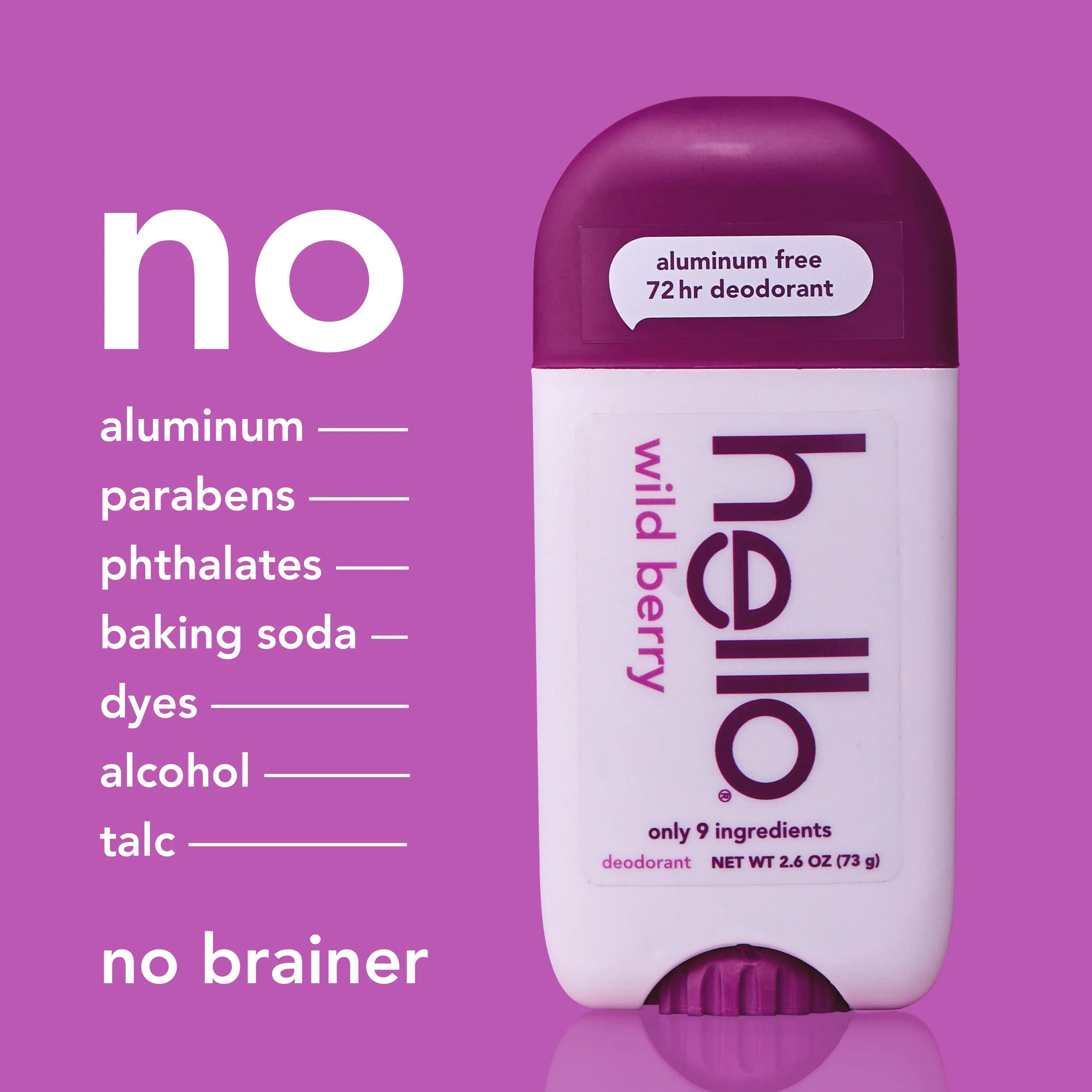 hello wild berry aluminum free deodorant with shea butter - Image 6