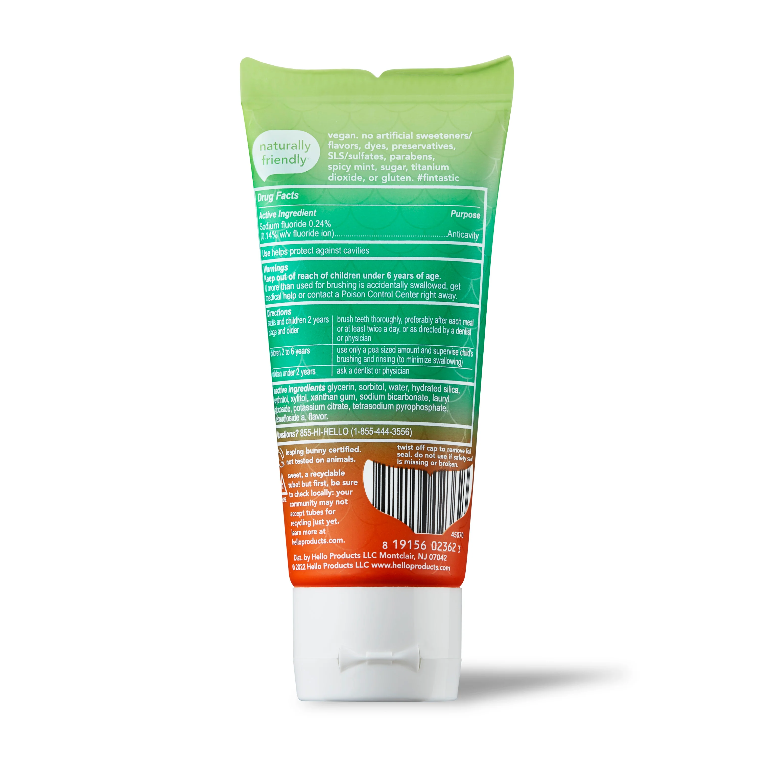 hello kids magical mermaid fluoride toothpaste - Image 8