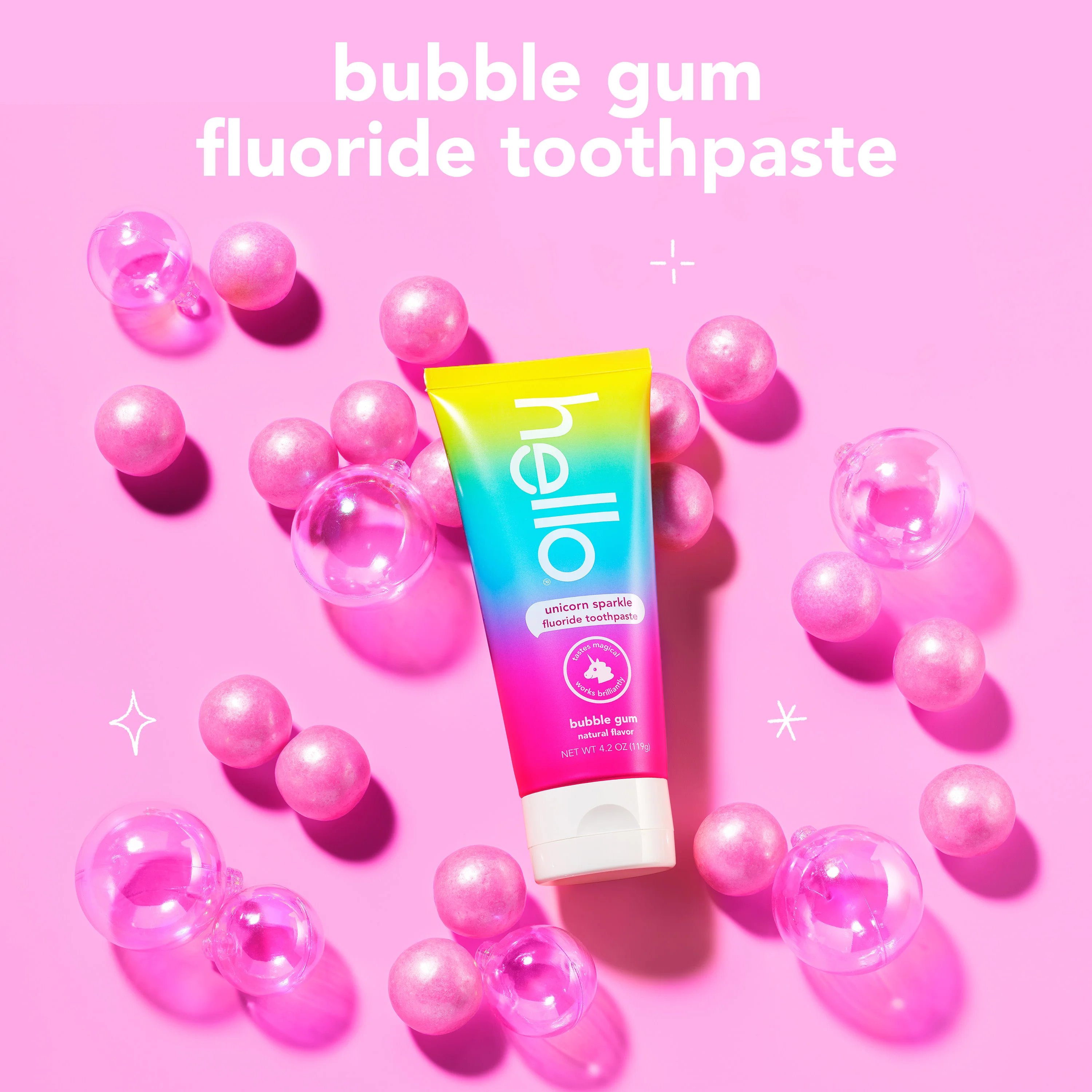 hello kids unicorn sparkle fluoride toothpaste - Image 4