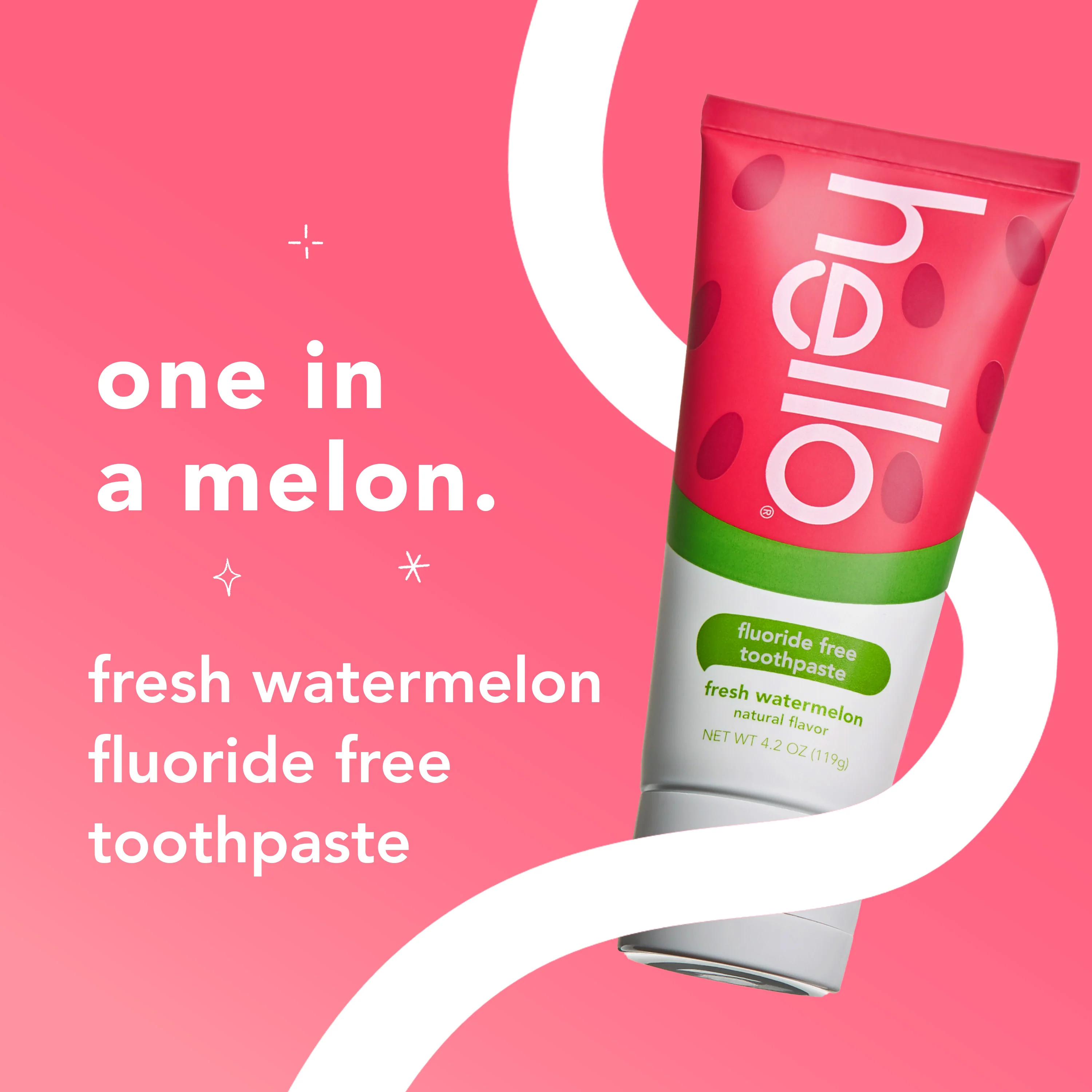 hello kids fresh watermelon fluoride free toothpaste - Image 3