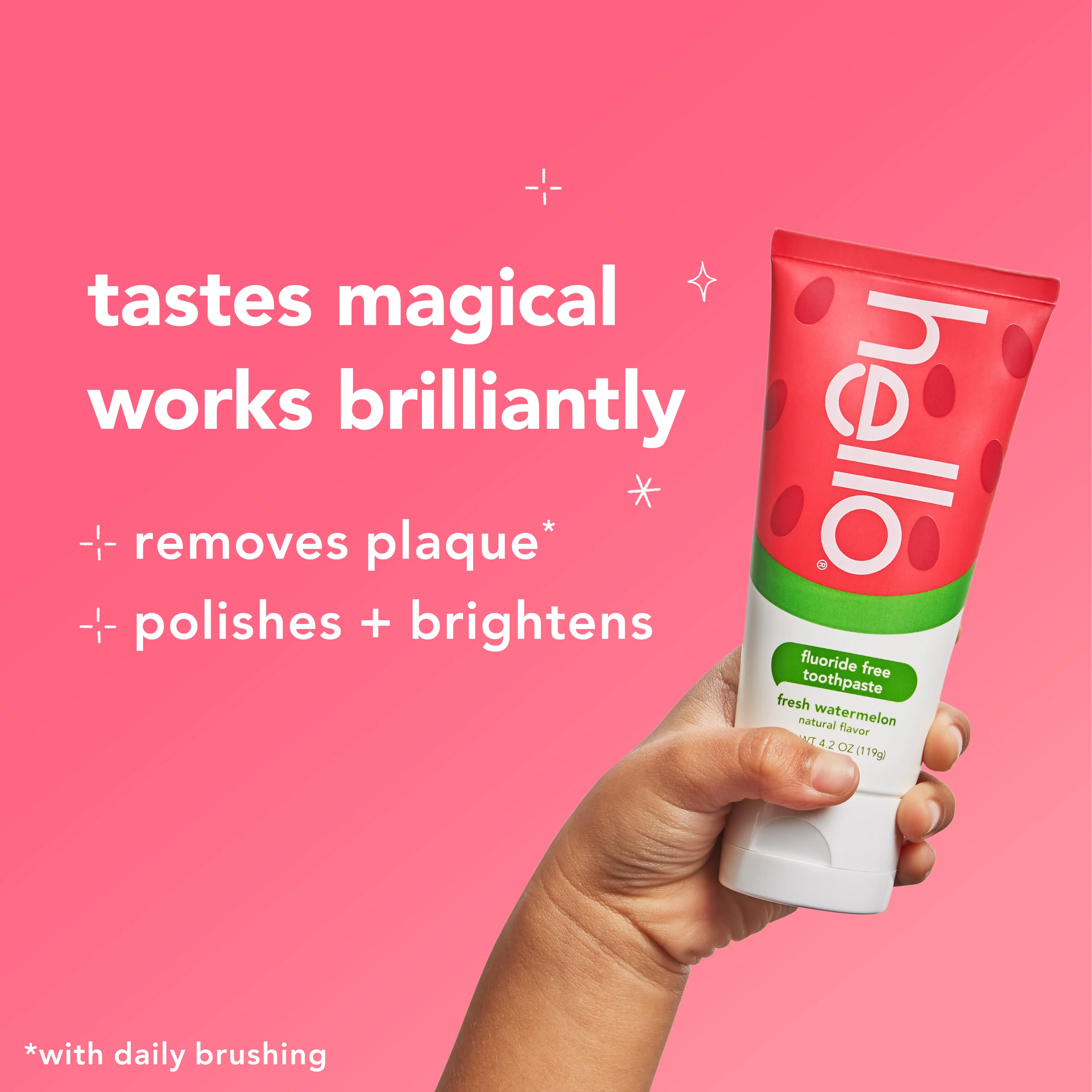 hello kids fresh watermelon fluoride free toothpaste - Image 5