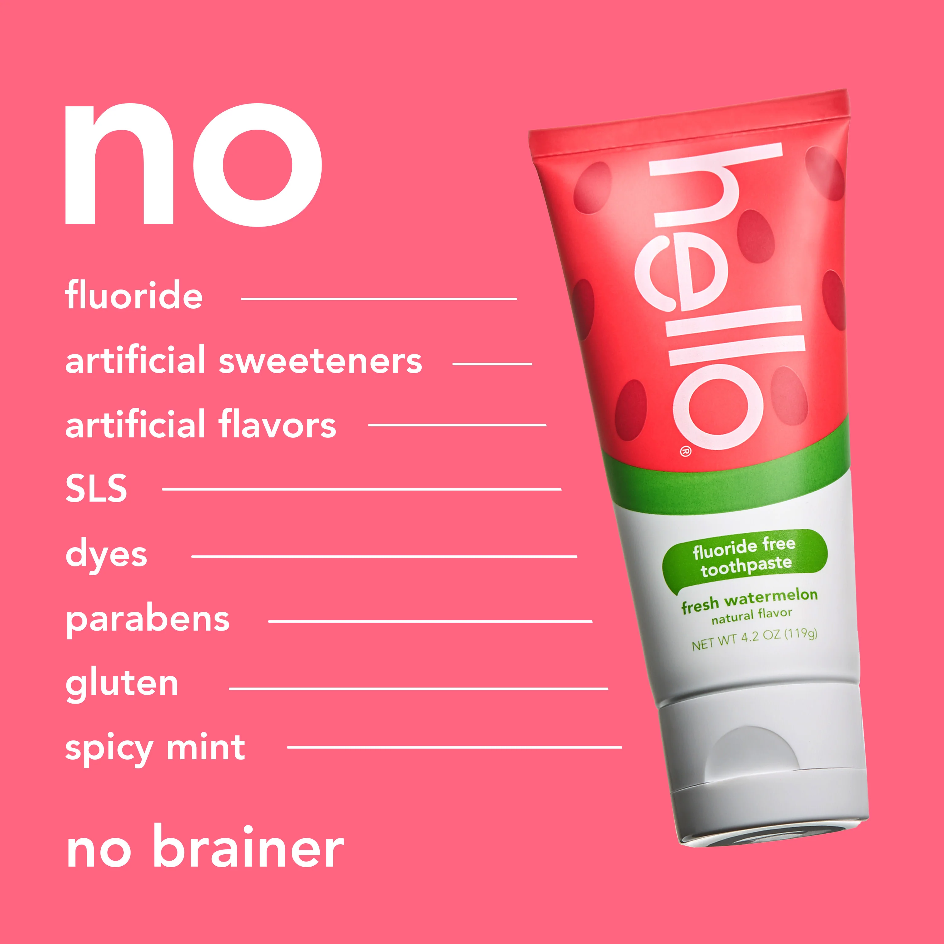 hello kids fresh watermelon fluoride free toothpaste - Image 7