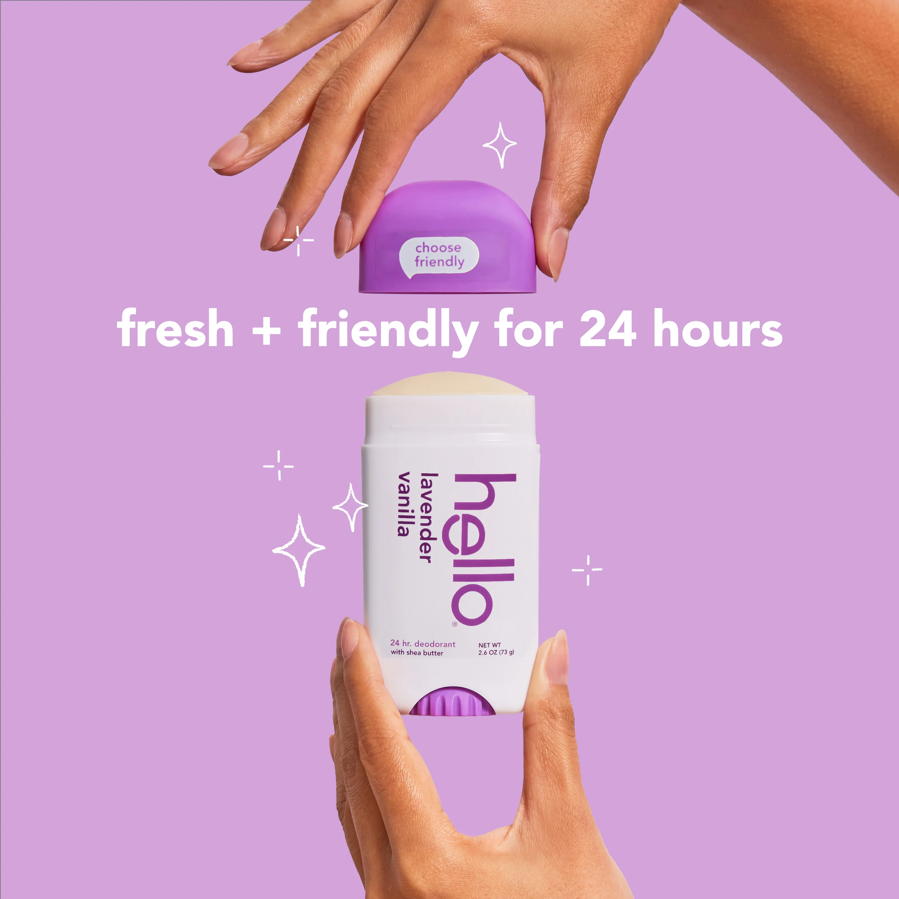 hello lavender vanilla aluminum free deodorant with shea butter - Image 4