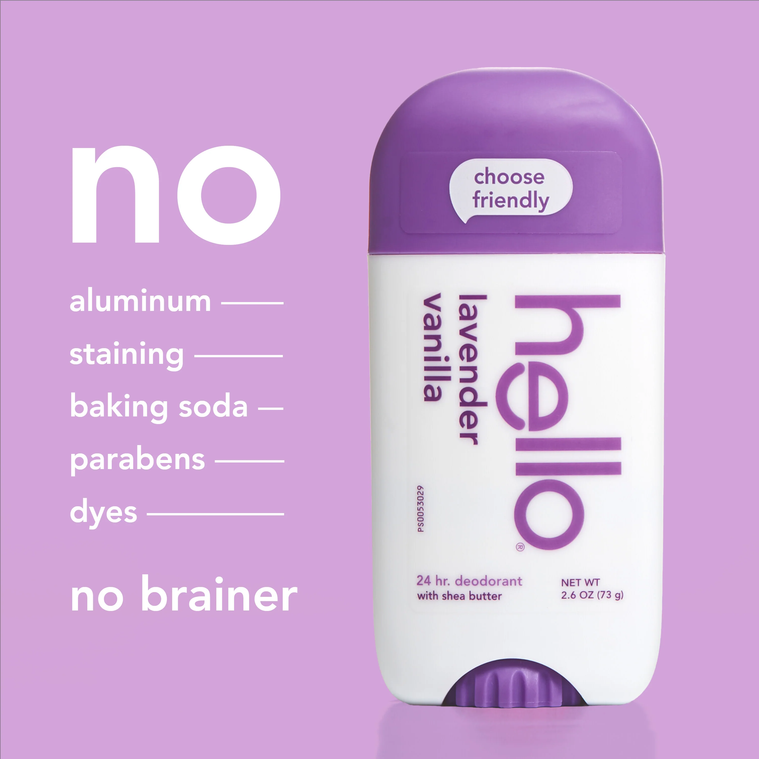 hello lavender vanilla aluminum free deodorant with shea butter - Image 5