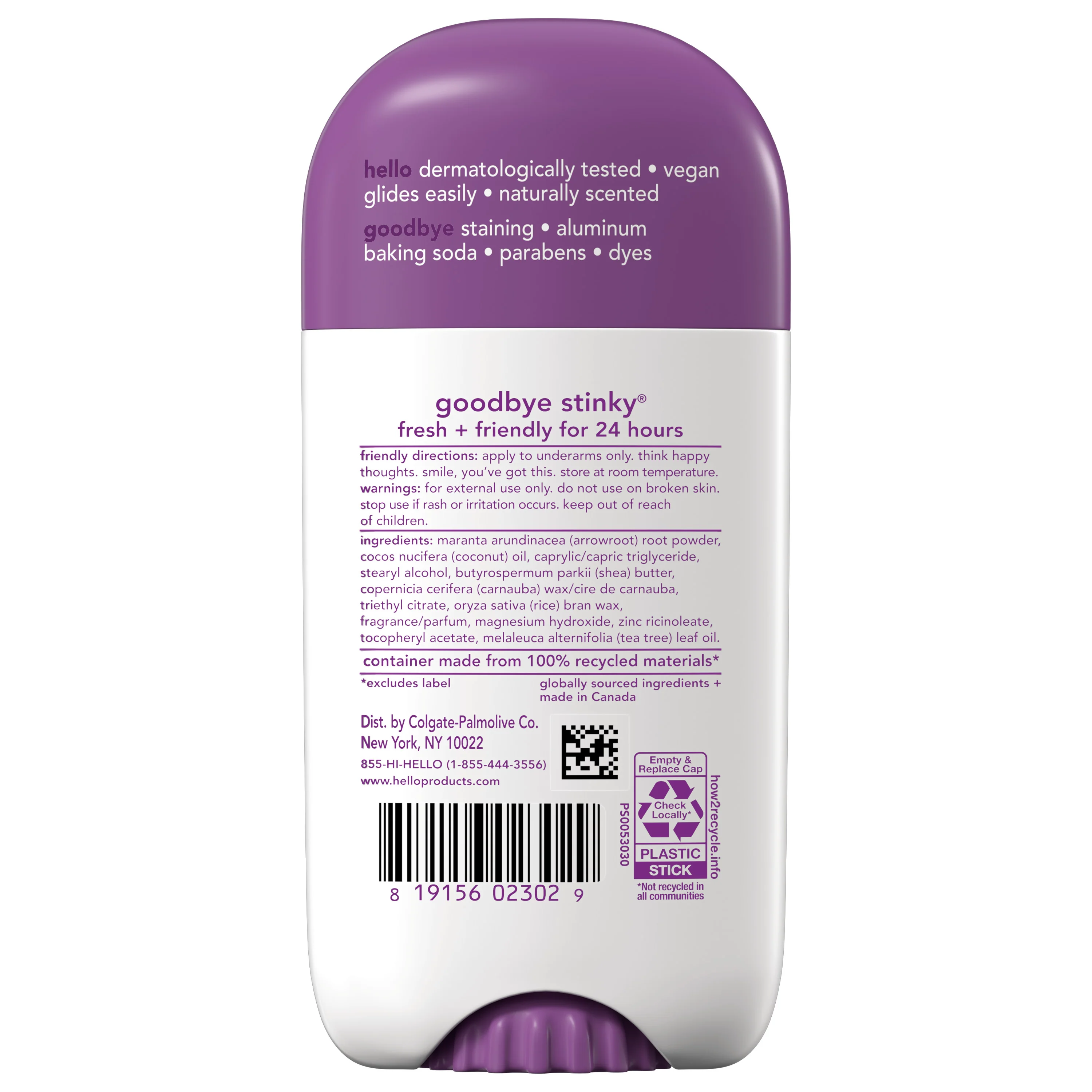 hello lavender vanilla aluminum free deodorant with shea butter - Image 6