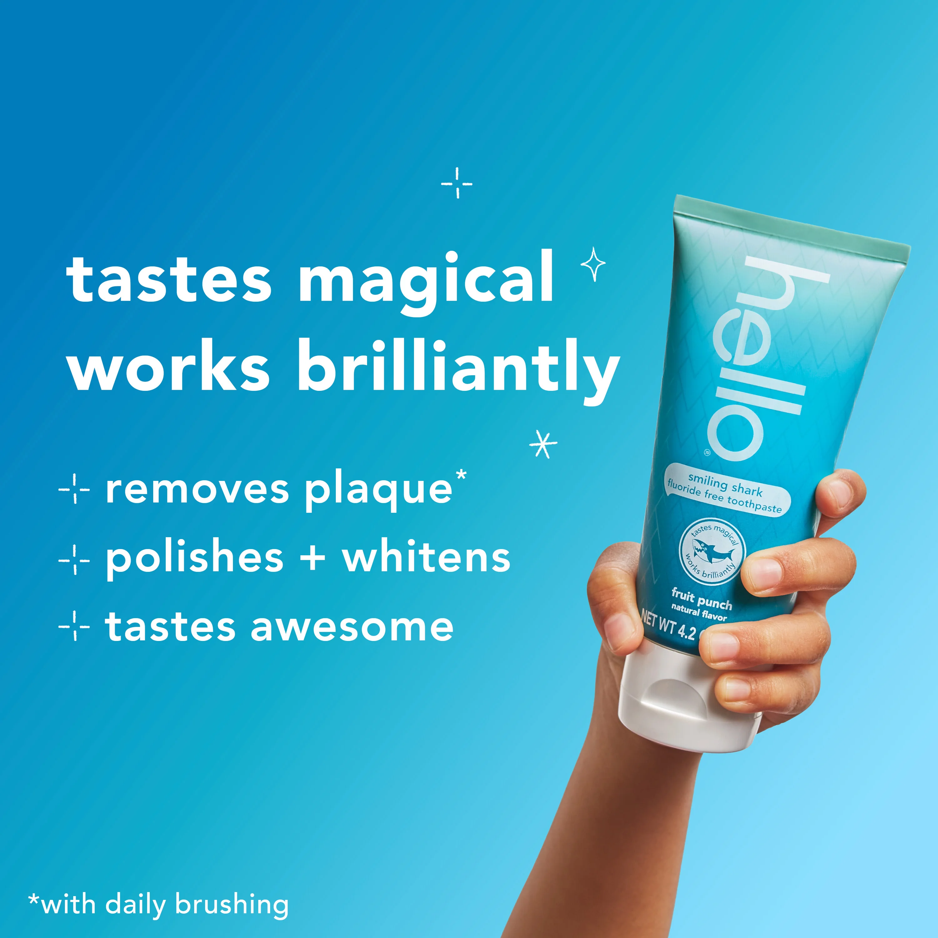 hello kids smiling shark fluoride free toothpaste - Image 5