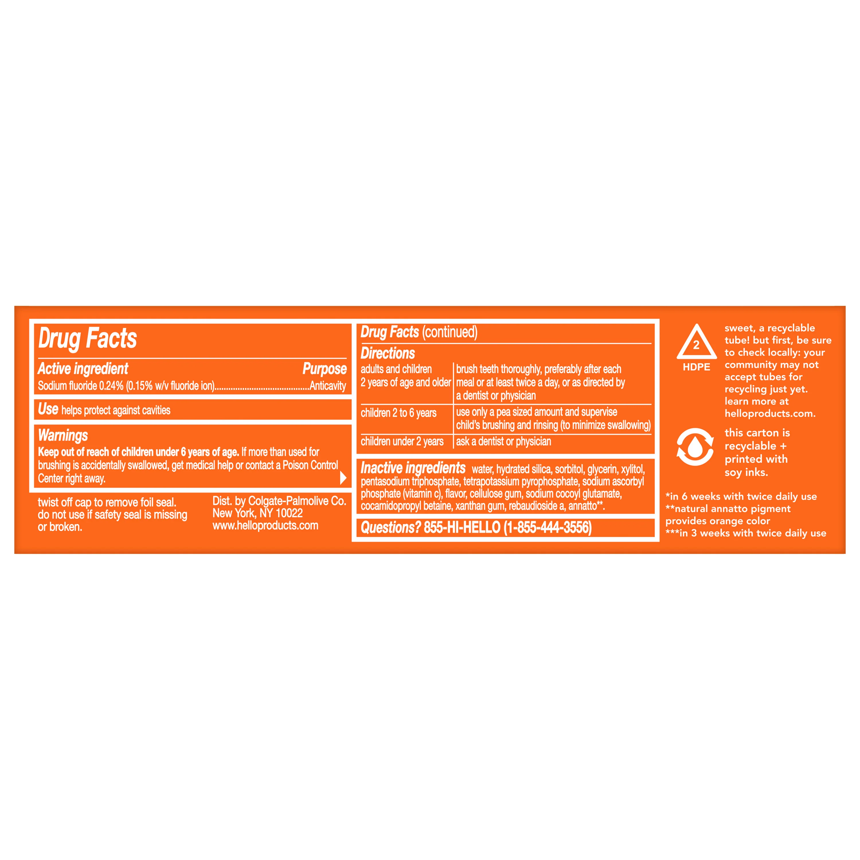 hello vitamin c whitening toothpaste with fluoride - Image 9